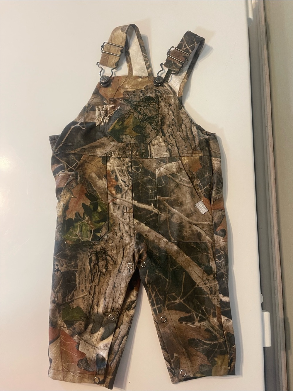 Source Unknown Kids Camo Overalls in Brown and Green
